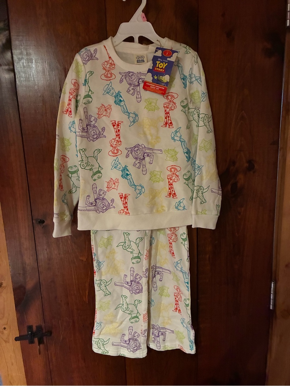 NWT Disney Toy Story 5 Multicolored Unisex Sweatsuit